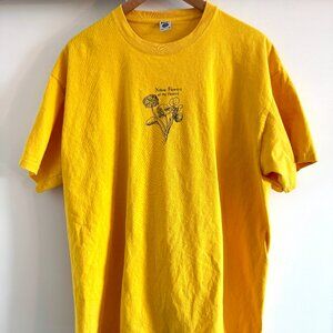 Jam (Sam Jayne) Yellow Flowers of the Desert t-shirt, size L